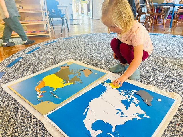 Nature-based learning experience at Spicebush Montessori School